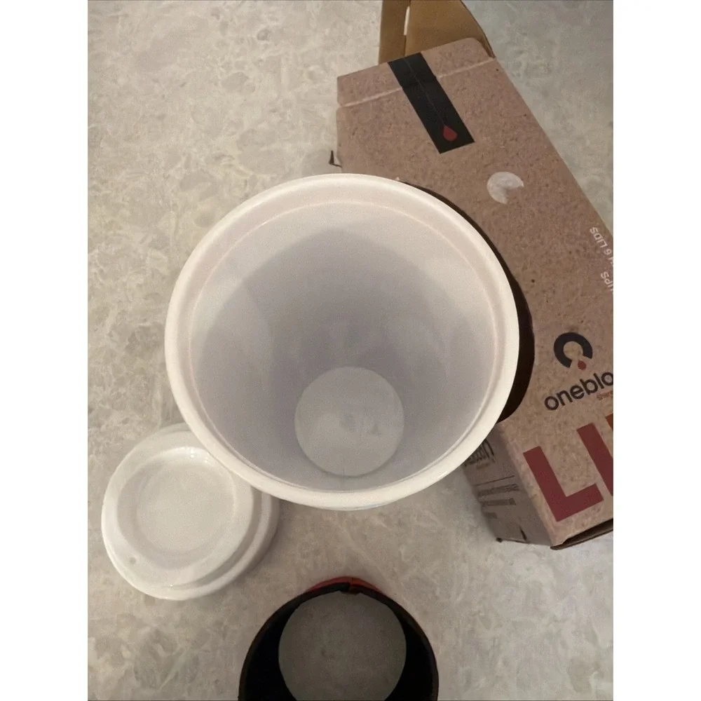 Oneblood Donation 6 Reusable Hot/cold Cups With Lids.